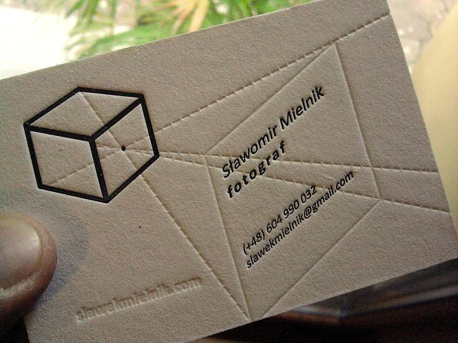 Letterpress Business Card